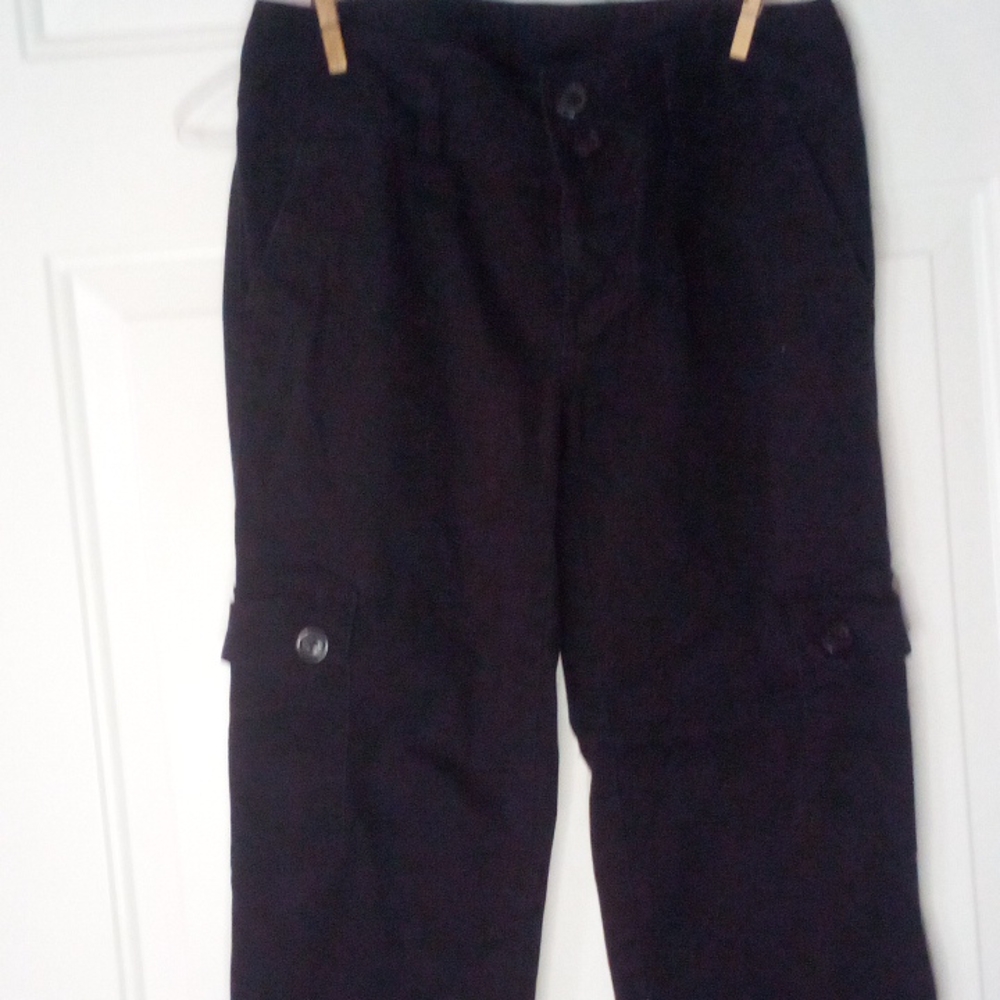 Elemeno Black dressy cropped pants